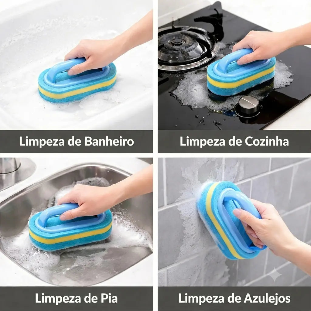 Escova Prática de Limpeza (Chega de esfregar até cansar! 🧽✨)