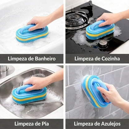 Escova Prática de Limpeza (Chega de esfregar até cansar! 🧽✨)
