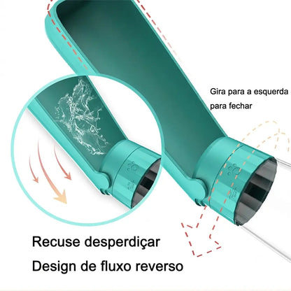 Garrafa Portátil para Pets (Água Fresquinha em Qualquer Passeio! 🐶💧)