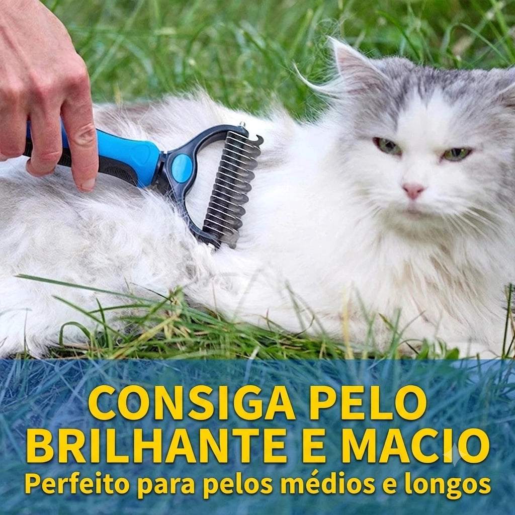 Escova Tira Pelos para Cães e Gatos (Seu sofá agradece! 🐶🐱)