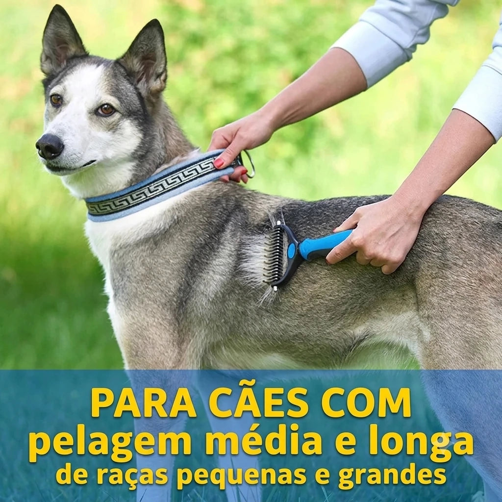 Escova Tira Pelos para Cães e Gatos (Seu sofá agradece! 🐶🐱)