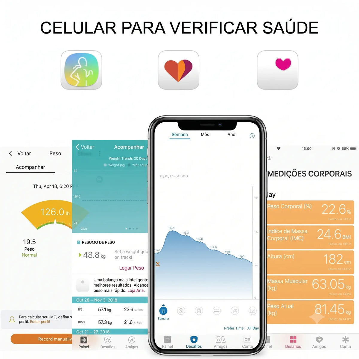 Balança Inteligente Bluetooth (Muito mais do que um número na balança. ⚖️📱)