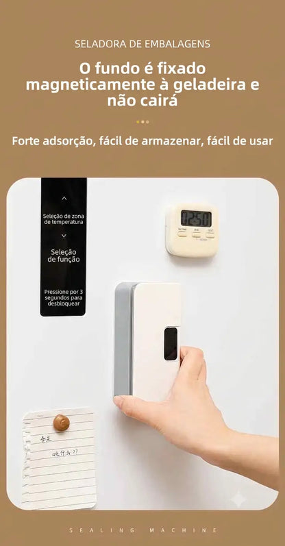 Mini Seladora de Embalagens (Se abriu, é só fechar de novo! 🥨✨)
