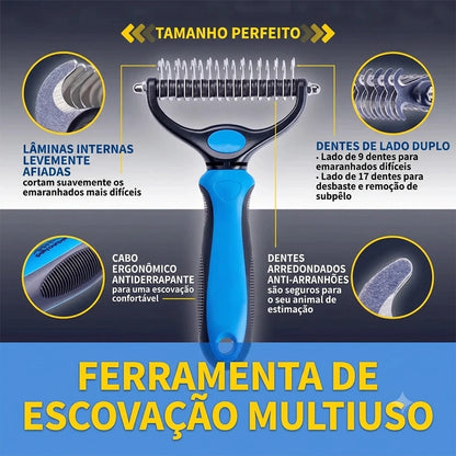 Escova Tira Pelos para Cães e Gatos (Seu sofá agradece! 🐶🐱)