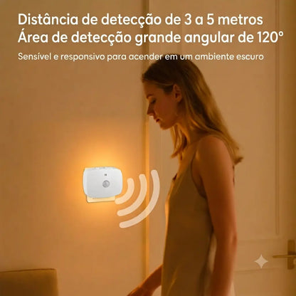 Luz Noturna Inteligente com Sensor (Chega de dedinho na quina 💡🌙)