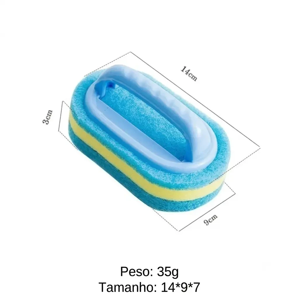 Escova Prática de Limpeza (Chega de esfregar até cansar! 🧽✨)