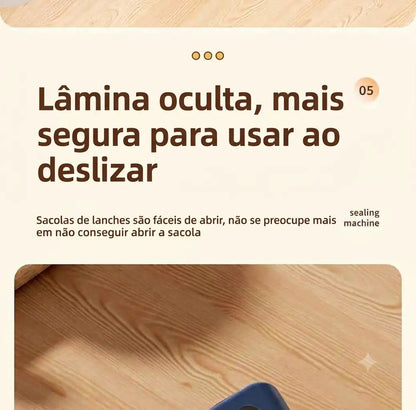 Mini Seladora de Embalagens (Se abriu, é só fechar de novo! 🥨✨)