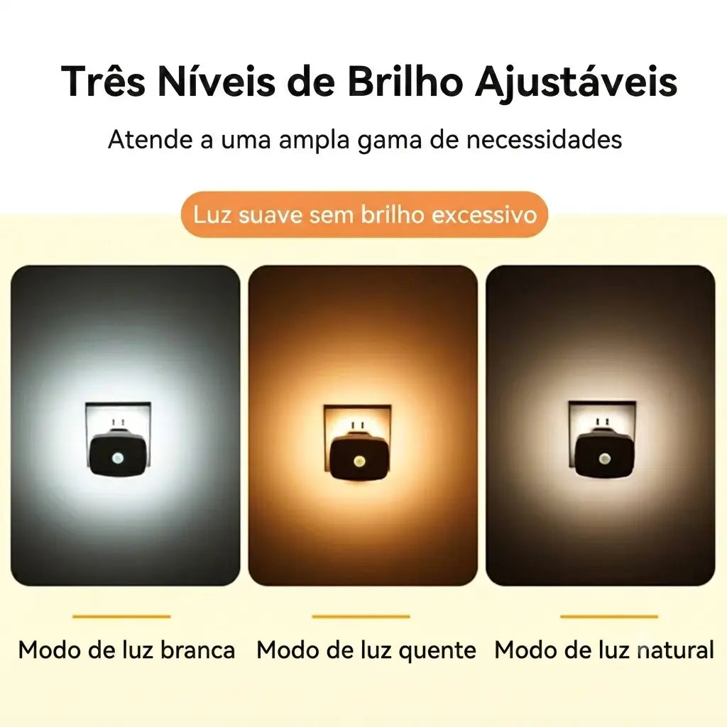 Luz Noturna Inteligente com Sensor (Chega de dedinho na quina 💡🌙)