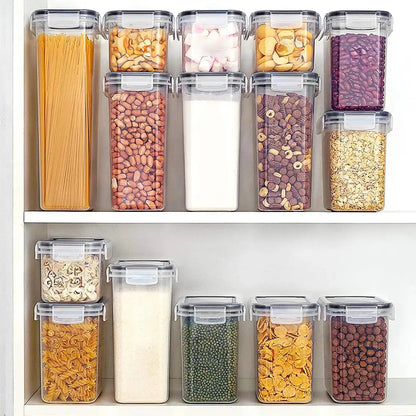Kit com 15 Potes Herméticos (Organização que você vê. Frescor que você sente. 🥣✨)