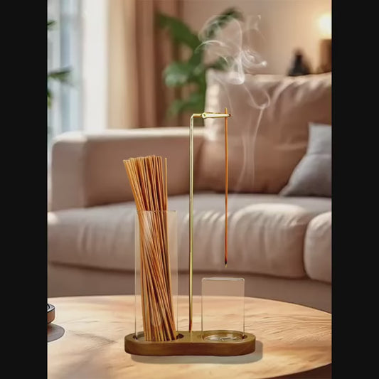 Porta-Incenso Anticinzas (Mais tranquilidade, menos bagunça! 🕯️✨)